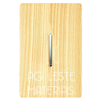 Conjunto Interruptor Simples Vertical 4x2 - Novara Especiais Maple Conjunto Interruptor Simples Vertical 4x2 - Novara Especiais Maple